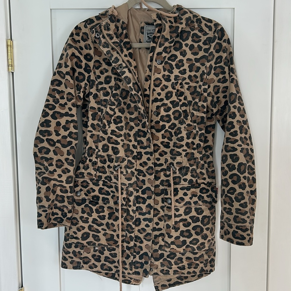 Levi’s leopard print jacket size XS